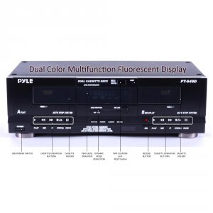 Pyle PT649D (r)  Dual Cassette Deck