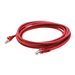 Addon ADD-7FCAT6A-RED 7ft Molded Snagless Cat6a Cable