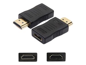 Addon HDMI2HDMIFADPT Hdmi Male To Hdmi Female Black Adapter