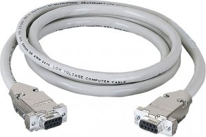 Black EDN12H-0020-FF Db9 Extension Cable With Emirfi Hoods,