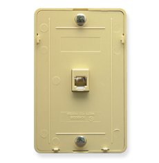 Cablesys ICC-IC630DB6IV Wall Plate  Telephone  6p6c  Ivory