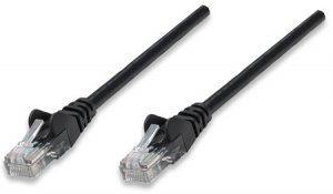 Intellinet ITL-347310 Patch Cable Cat 5e Utp Black 0.5ft Snagless Boot