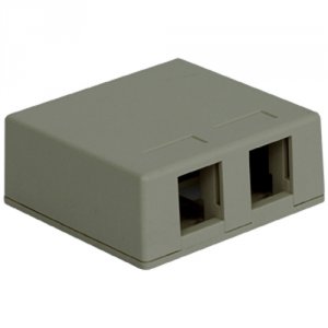 Cablesys ICC-SURFACE-2GR Ic107sb2gy Surface Box 2pt Gray