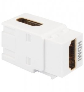 Cablesys ICC-IC107AHMWH 90  Degree Hdmi  Female-to-female Keystone Cou