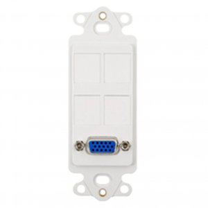 Cablesys ICC-IC107DR4WH Insert- Decorex- 4 Port- Rgbvga- White