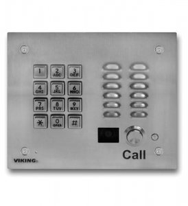 Viking VK-K-1705-3 Stainless Steel Vandal Resistant Entry Phone With K