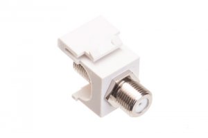 Cablesys ICC-IC107B5FWH Module  F-type  Nickel Plated  White