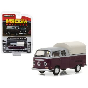 Greenlight 37140C 1971 Volkswagen Double Cab Pickup Burgundy And Silve