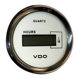 Vdo 331-548 Cockpit Marine 52mm (2-116) Lcd Hourmeter - White Dialchro