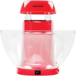 Brentwood PC-490R Appliances Jumbo 24-cup Hot Air Popcorn Maker Btw