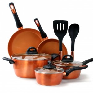 Gibson 123868.10 Home Hummington 10 Piece Ceramic Nonstick Aluminum Co