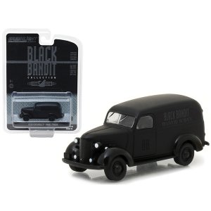 Greenlight 27930SET 1939 Chevrolet Panel Van Black Bandit 164 Diecast 