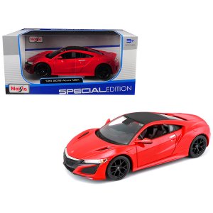 Maisto 31234bl 2018 Acura Nsx Blue With Black Top 124 Diecast Model Ca