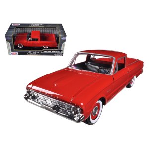 Motormax 79321r 1960 Ford Falcon Ranchero Pickup Red 124 Diecast Car M