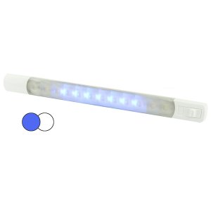 Hella 958121011 Surface Strip Light Wswitch - Whiteblue Leds - 12v