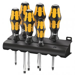 Wera 05018282001 Chiseldriver Screwdriver Rack 6 Piece Set