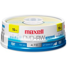 Maxell MAX 635117 2x Dvd-rw Media - 120mm - Single-layer Layers - 2 Ho