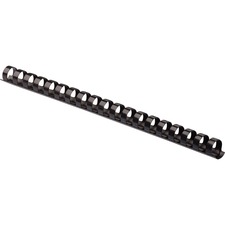 Fellowes FEL 52325 Plastic Combs - Round Back, 38 , 55 Sheets, Black, 