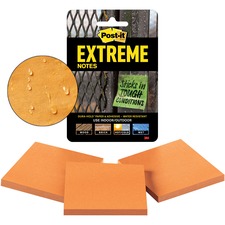 3m MMM XTRM333TRYOG Post-itreg; Extreme Notes - 3 X 3 - Square - 45 Sh