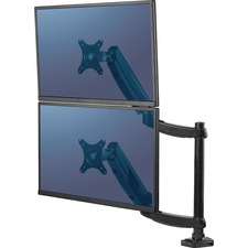 Fellowes FEL 8043401 Platinum Series Dual Stacking Monitor Arm - 2 Dis