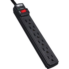 Tripp TRP TLP6B Surge Protector Power Strip 6 Outlet 6' Cord 360 Joule