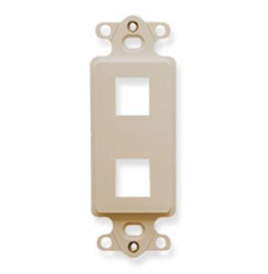 Cablesys ICC-IC107DI2IV Insert- Decorex- 2-port- Ivory