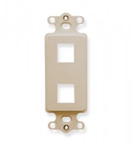 Cablesys ICC-IC107DI2IV Insert- Decorex- 2-port- Ivory