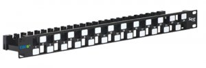 Cablesys ICC-IC107PPU6A Patch Panel  Blank  Cat 6a Utp  24 Port  1rms