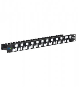 Cablesys ICC-IC107PPU6A Patch Panel  Blank  Cat 6a Utp  24 Port  1rms