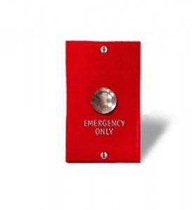 Valcom VC-V-2976 Emergency Call Switch  Red Wemergency Silk Screen