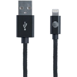 At SC03B-LGT Att Charge  Sync Braided Usb To Lightning Cable44; 4ft (b