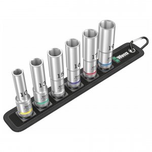 Wera 05004565001 Metric 12 Drive Deep Socket Set (6 Piece Set)