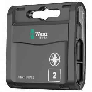 Wera 05057760001 Bit-box Holds (20) Pz2x25 Mm Bits