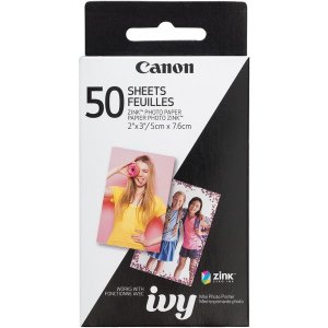 Original Canon CNM ZINCPAPER50 Zero Ink (zink) Photo Paper - White - 2