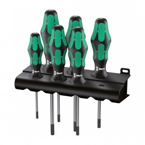 Wera 05028062001 Torx Screwdriver Set With Rack (6-piece Set)