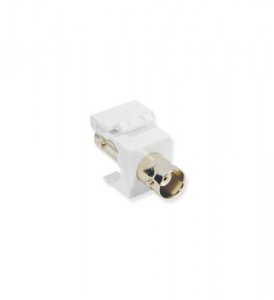 Cablesys ICC-IC107BNCWH Module  Bnc  75 Ohm  Nickel Plated  White