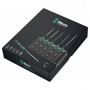 Wera 05118158001 Metric Precision Micro Nutdriver Set And Rack (6-piec