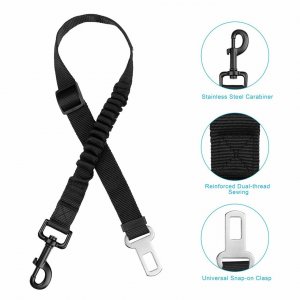 Shine x001gdiu8p 2 Pack Adjustable Dog Harness For Car Seatbelt Connec