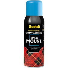 3m 6065 Scotch Spray Mount Clear Adhesive - 10.25 Oz - 1 Each - Clear