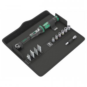 Wera 05130110001 Click-torque 14″ Reversible Bit Wrench  Bit Set (20