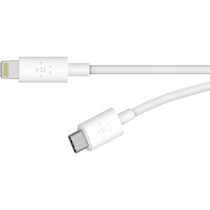 Belkin F8J239bt04-WHT Wht 4'mixit Ltg Usb C Chrgsync