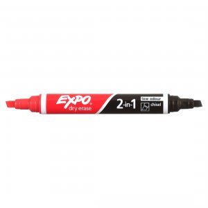 Dymo 1944655 Expo Dual Ended Dry-erase Markers: Assorted Colors W Blac