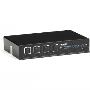 Black SW4008A-USB-EAL Secure Kvm Switch 4 Port Dvi-d