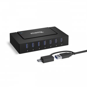 Plugable USBC-HUB7BC Plugable 7-in-1 Usb Charging Hub With Data Transf