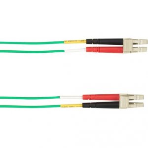 Black FOCMRSMLCLCGN-400 Sm Fo Patch Cable Duplx, Pvc, Green, Lclc 400 