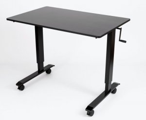 Luxor STANDCF48-BK/BO 48 High Speed Crank Adjustable Desk