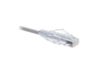 Unirise 10033 Clearfit Cat6 Patch Cable, Gray, Snagless, 8ft