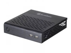 Silverstone PT13B Cs  Thin Mini-itx 2.5þx1 Usb2.0x2 Aluminum Steel Bl