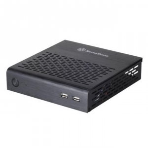 Silverstone PT13B Cs  Thin Mini-itx 2.5þx1 Usb2.0x2 Aluminum Steel Bl