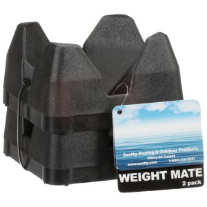 Scotty CW38186 Scotty 3022-bk Weight Mate - Black 2 Pack